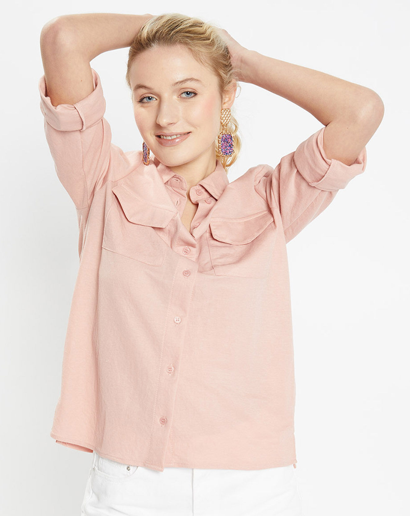 Jodhpur Chemise droite Merlin rose