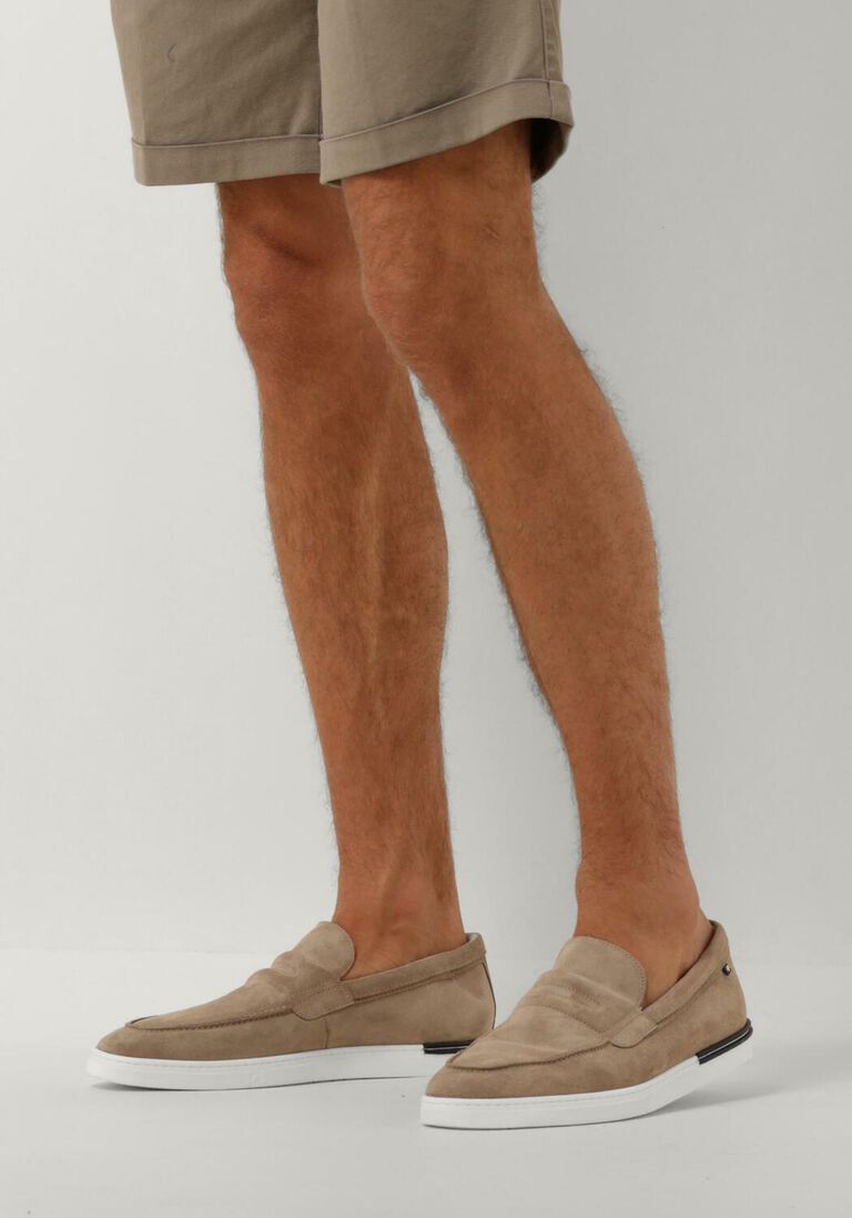 FLORIS VAN BOMMEL taupe floris van bommel loafers sfm-40025