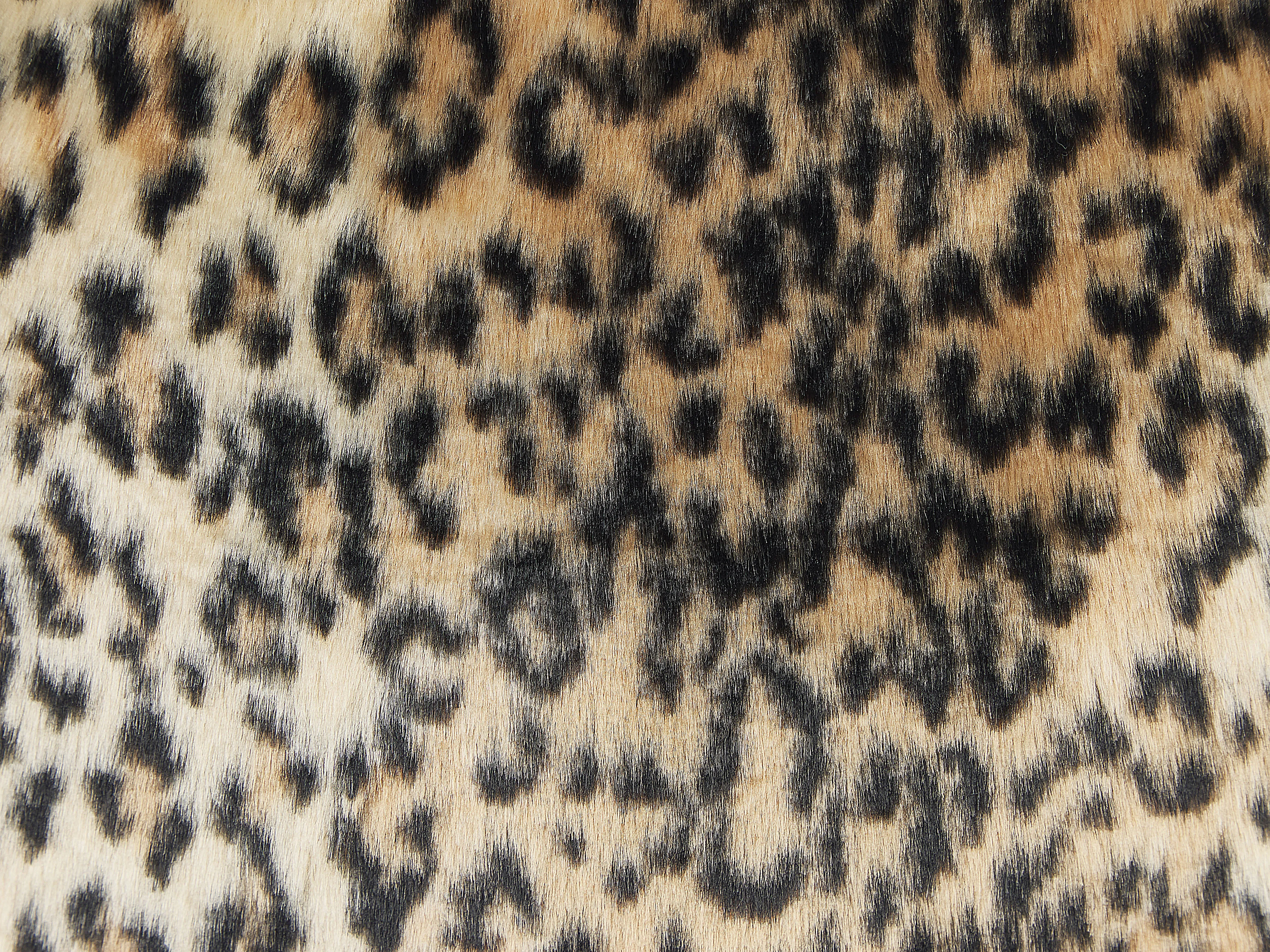 Set van 2 sierkussens FOXTAIL Nepbont 45 x 45 cm Bruin dierenprint