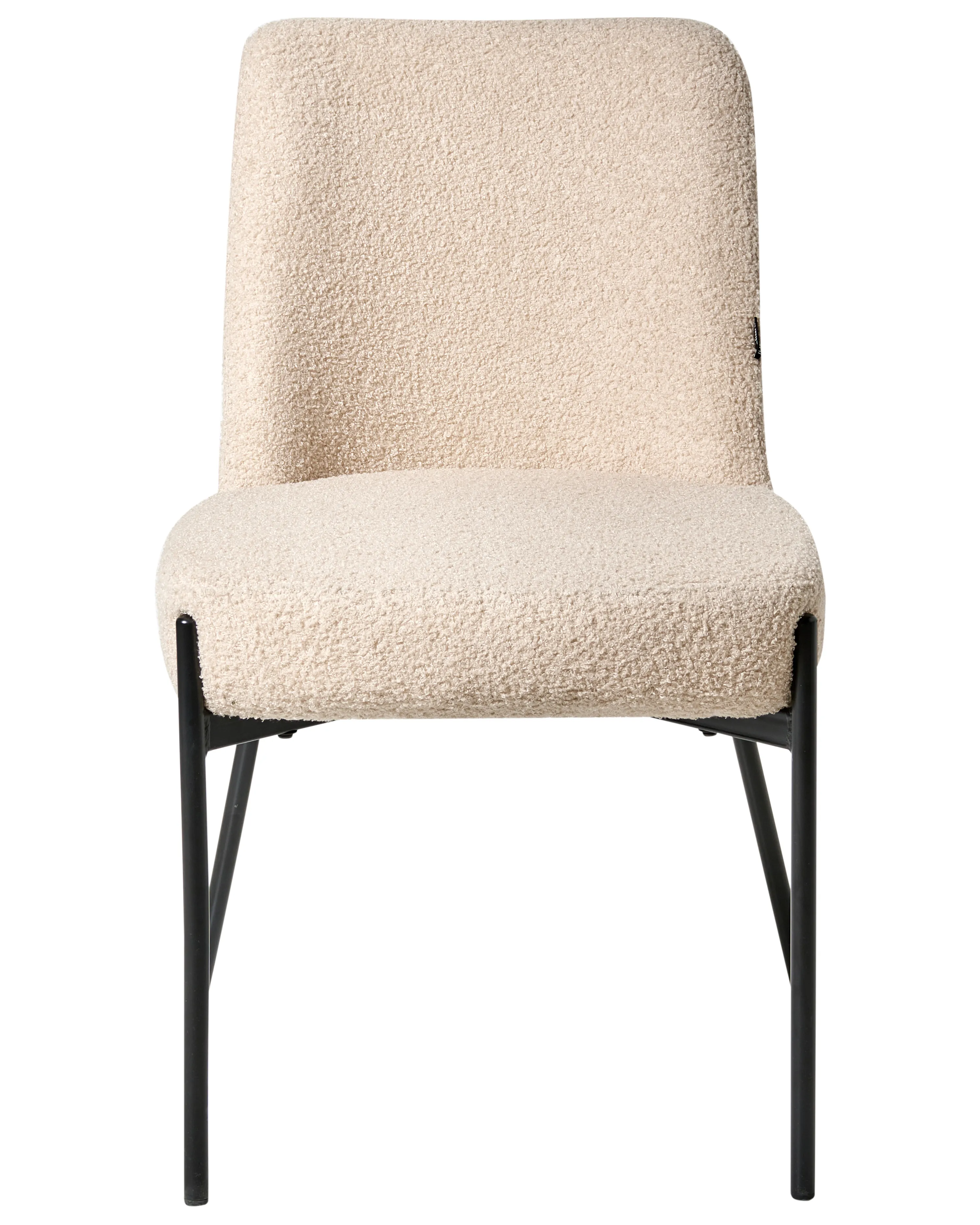 Set van 2 stoelen MALIN Bouclé Lichtbeige