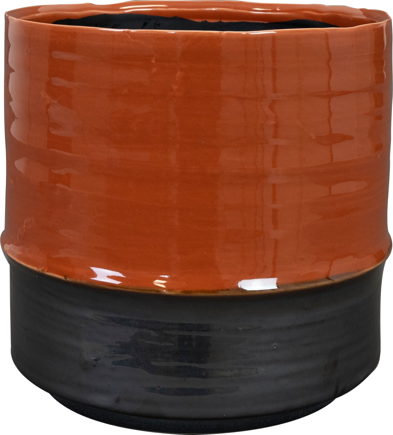 TS bloempot Marlijn bruin / zwart D 21 H 21 cm