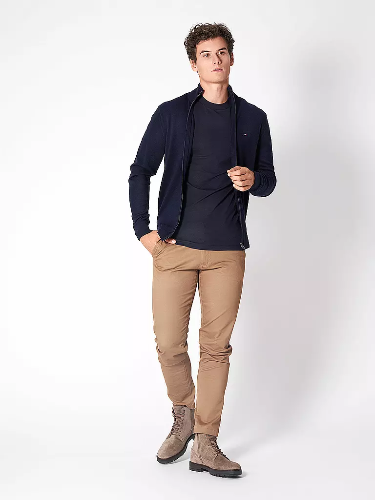 TOMMY HILFIGER Strickjacke blau
