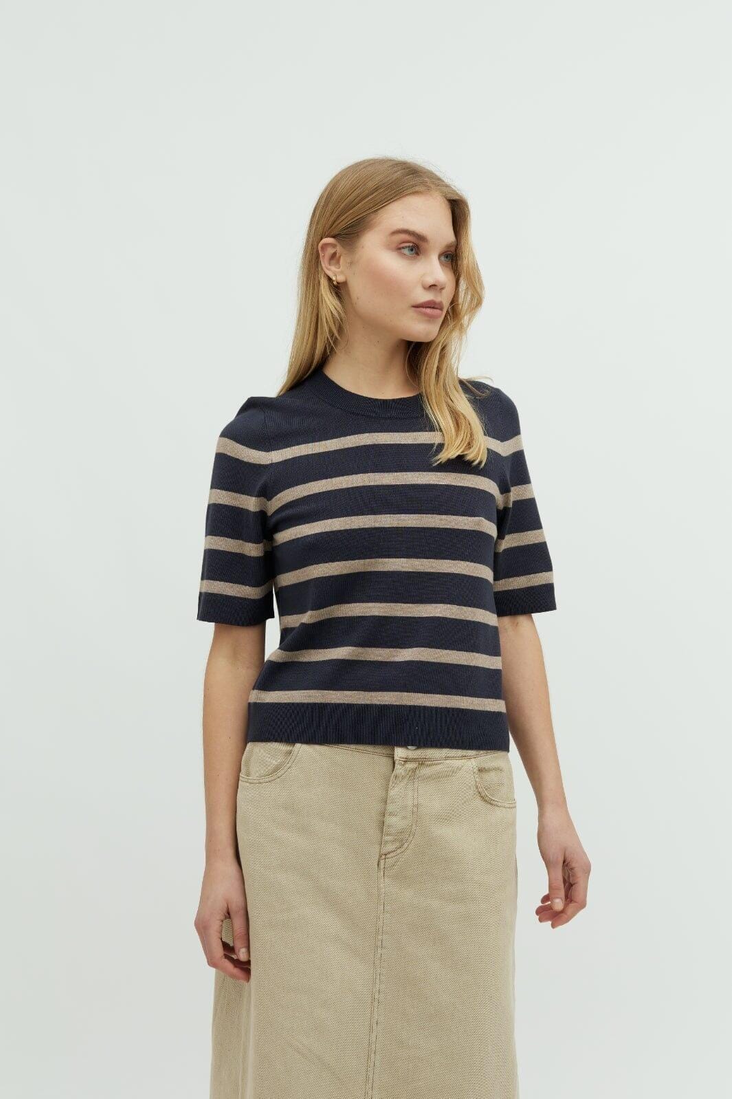 MbyM Carla-M q56 blue island fossil stripe