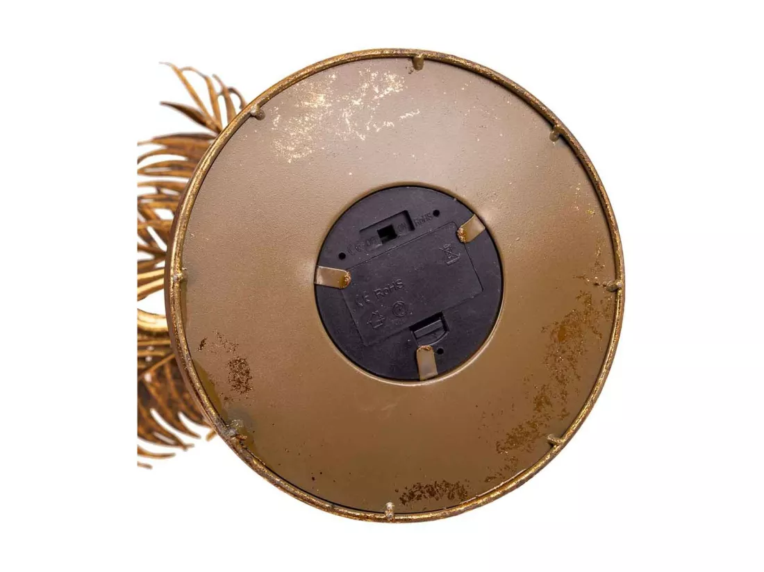 Lampe de table en métal doré 61x53x82h