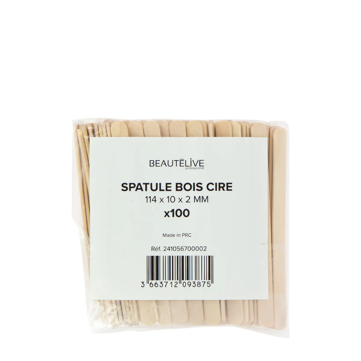 Spatule en Bois 114x10x2mm X100