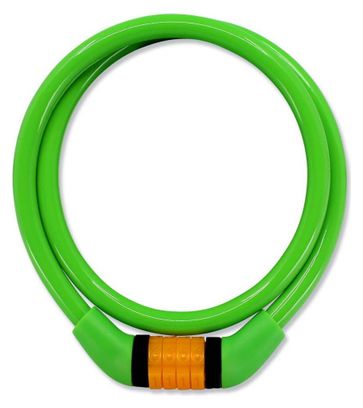 Antivol de vélo Enfant et Adulte |Vert |Crazy Safety |Coloré et Facile à Utiliser