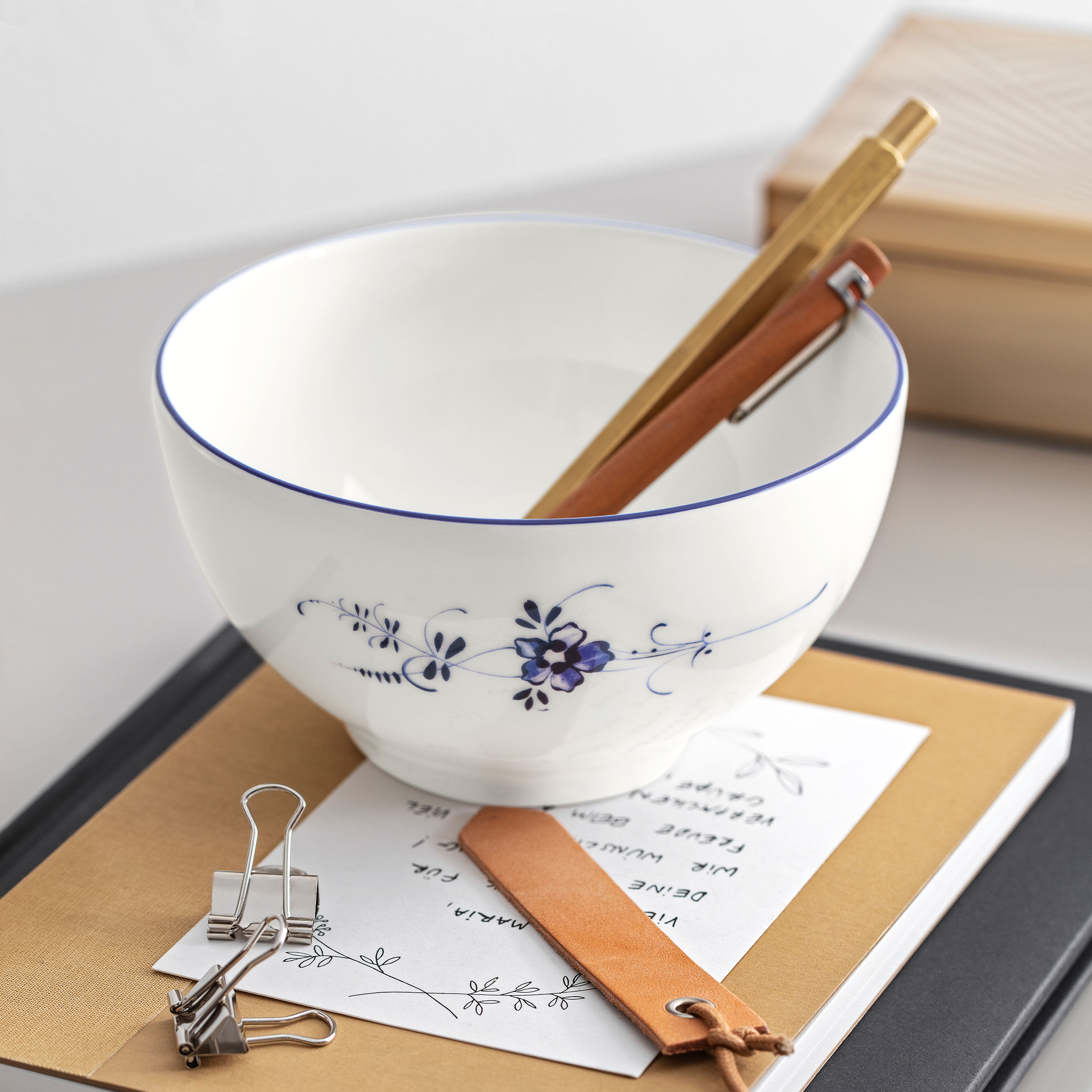 Vieux Luxembourg Cereal bowl White, 15.9 oz, Premium Porcelain