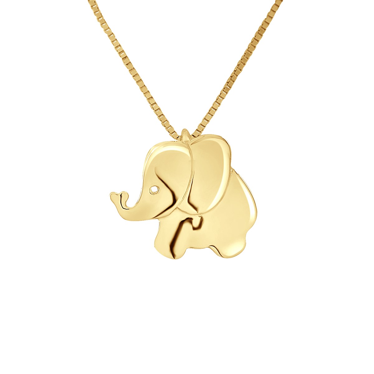 Pendentif ÉLÉPHANT - Or Jaune