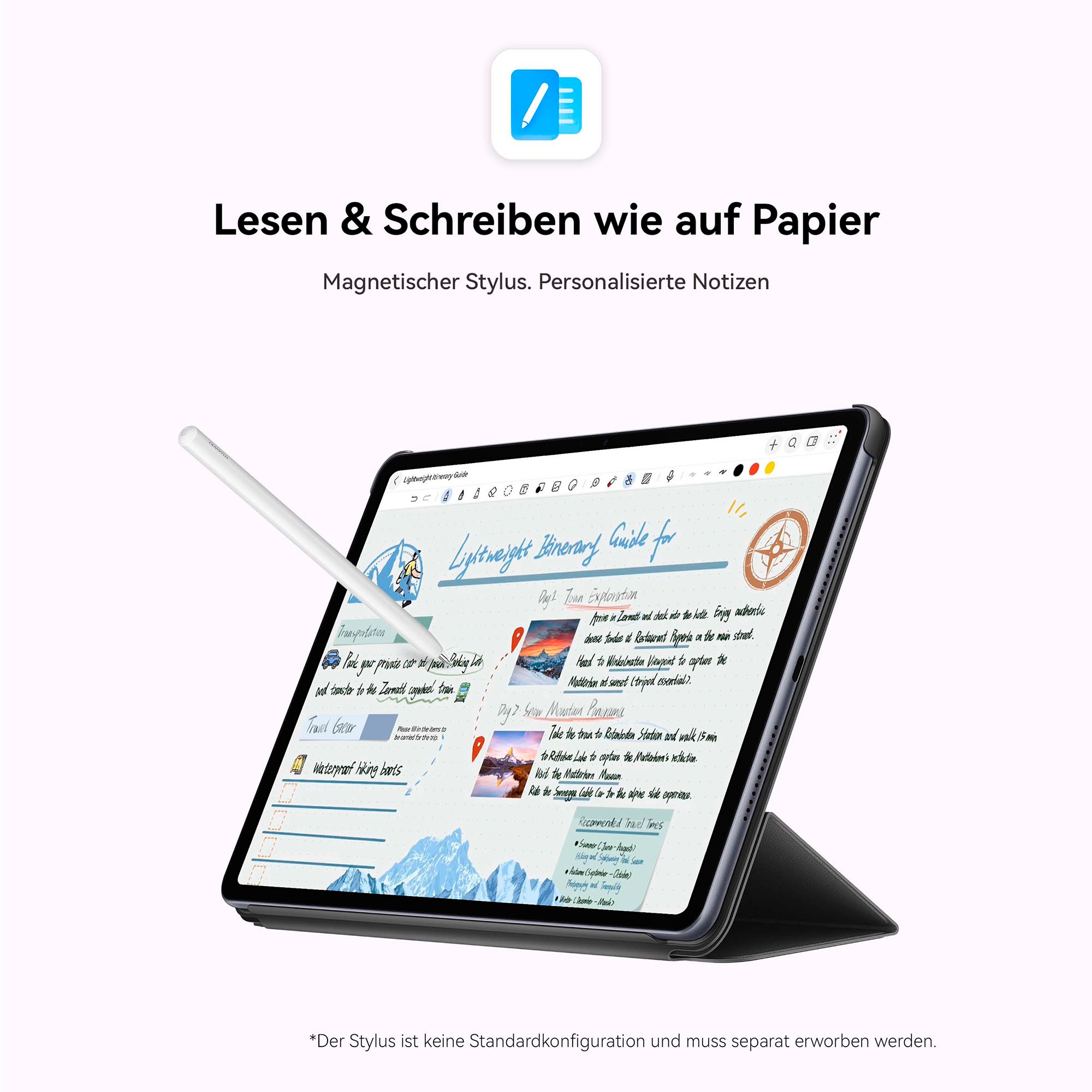 Huawei Tablet »MatePad 11.5 (8+256 GB)« (29,20 cm / 11,5 ″) HarmonyOS 256 GB 2.5K PaperMatte Display, Personalisierte Notizen, 10.100 mAh Akku)