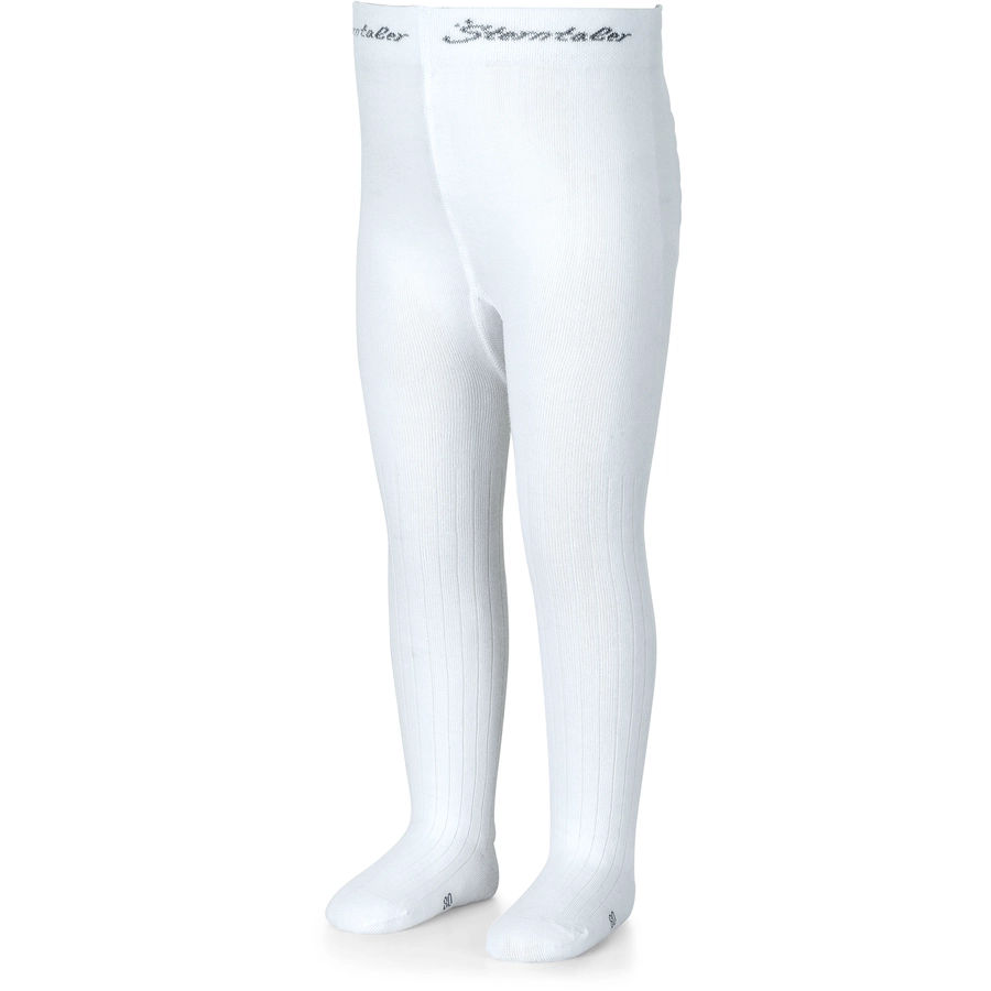 Sterntaler Strumpfhose Rippe weiß