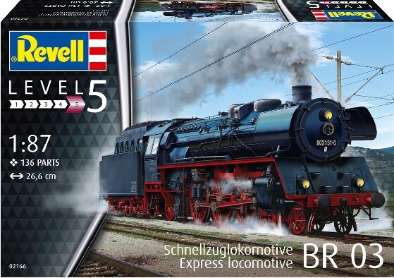 Revell - Schnellzuglokomotive Br 03 - 1:87 - Level 5 - 02166