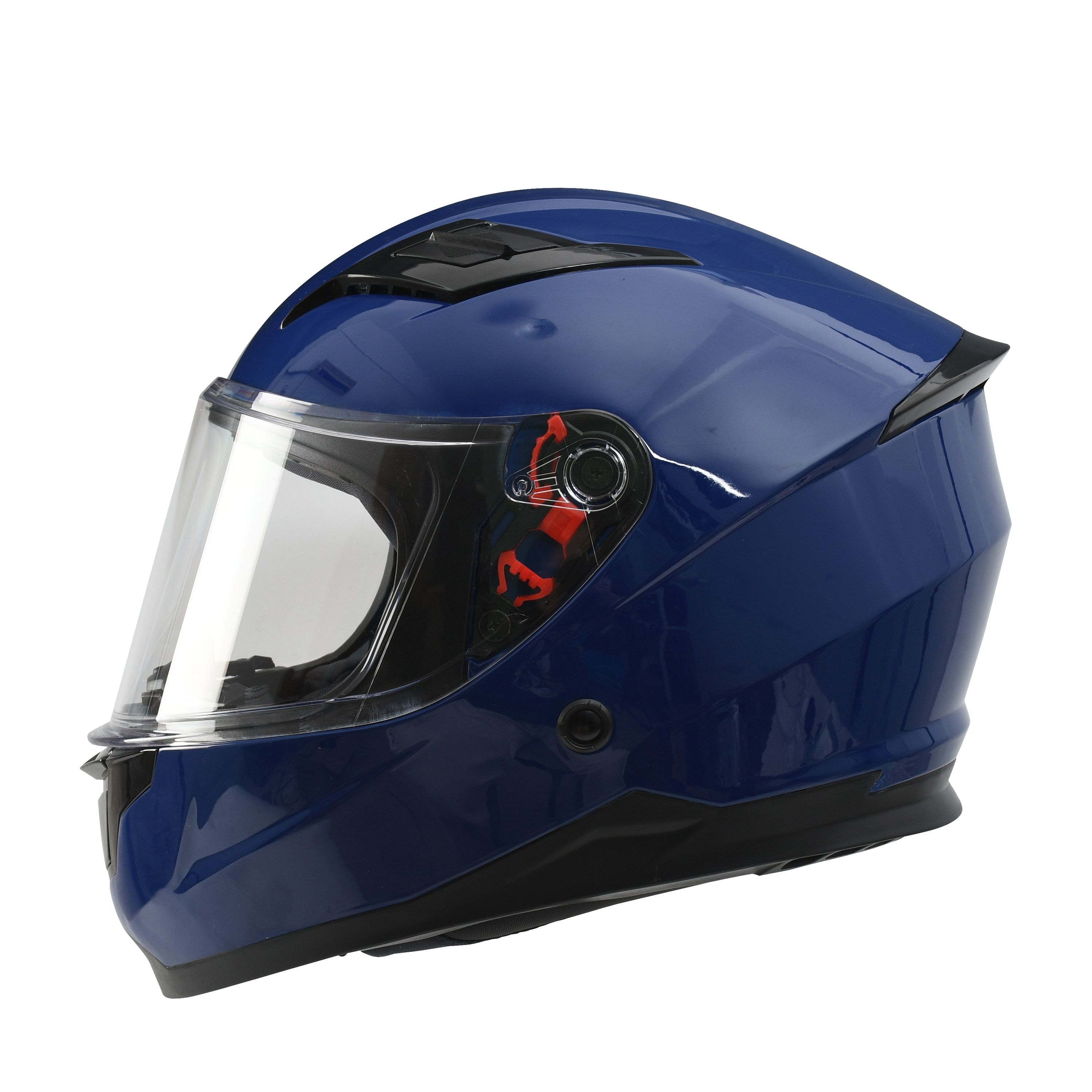 Kinder Motorradhelm blau Grösse 51/52