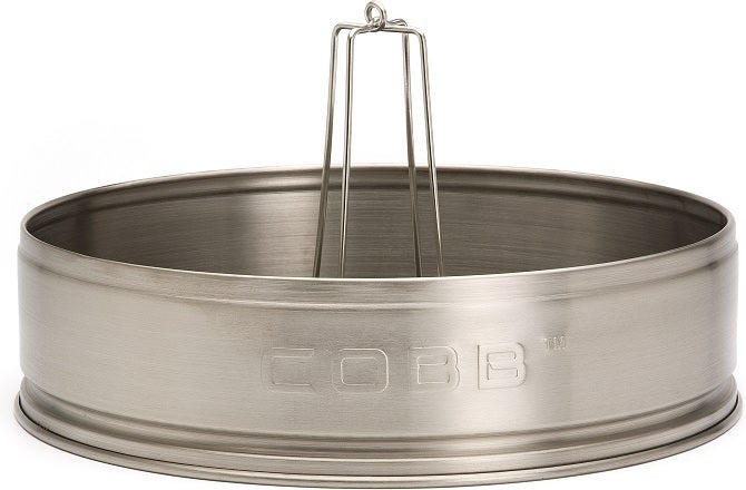 Cobb deksel verhoger met standaard zilver D 30 H 8 cm