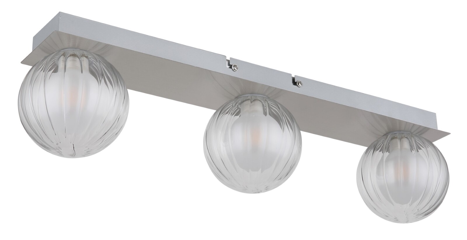LED-Deckenleuchte - Nickel matt - 3-flammig