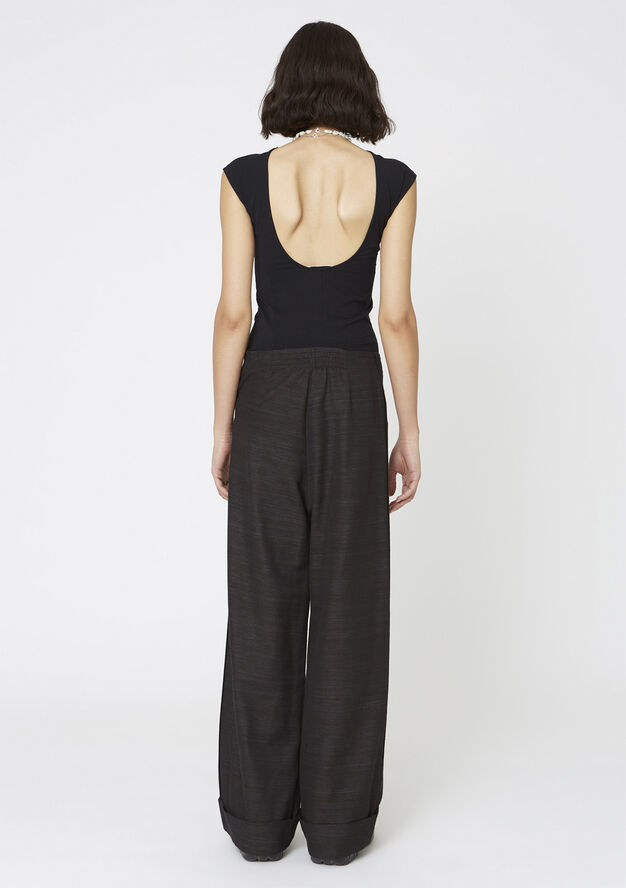 Hope CALMA TROUSERS Black slub