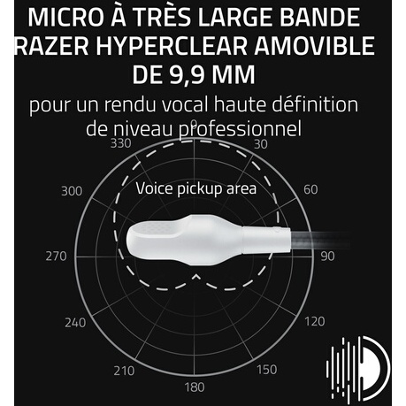 Casque PC Razer BlackShark V3 Blanc - E-sports sans fil