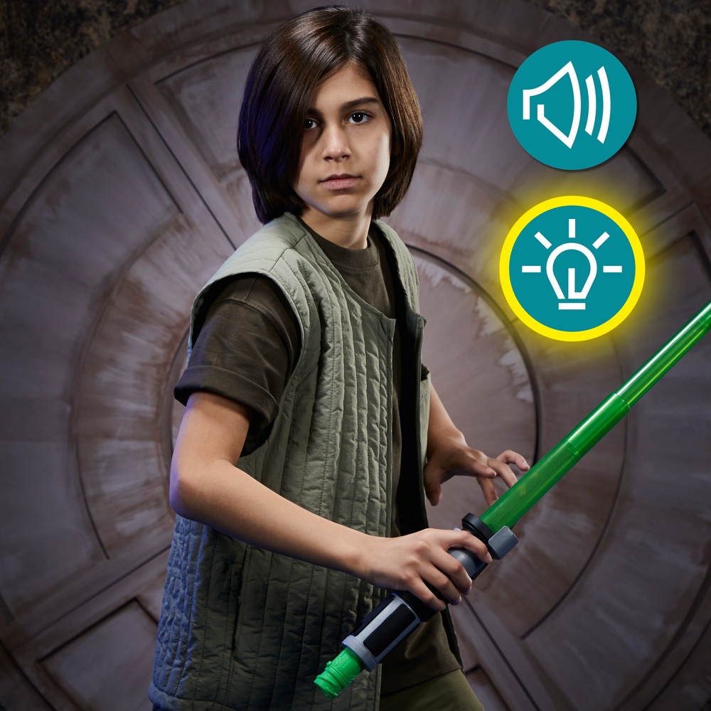 Star Wars Lightsaber Forge Yoda Elektronisches ausziehbares grünes Lichtschwert