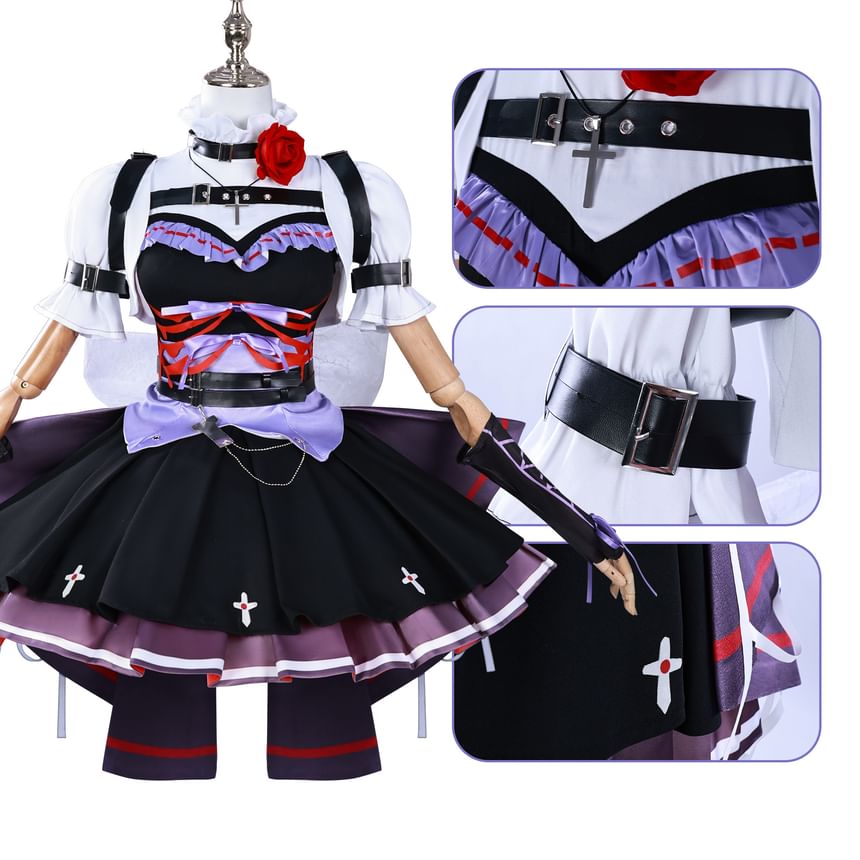 Custaplayu - Identity V Emma Woods Cosplay Kostuumset / Pruik / Schoenen