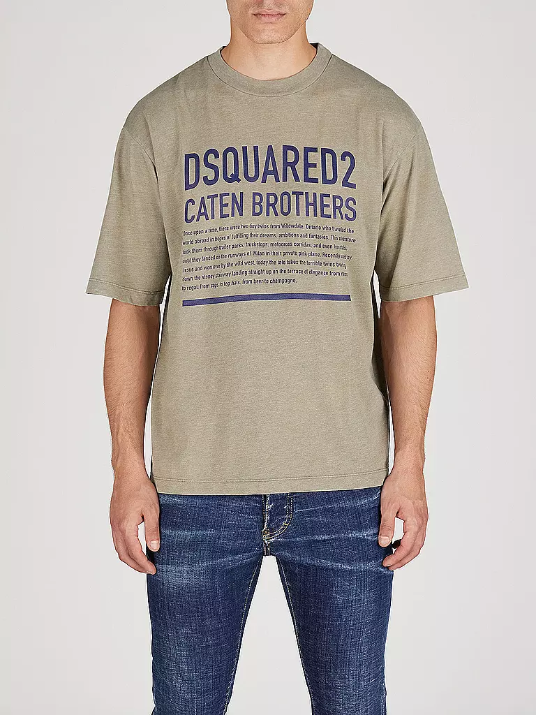 DSQUARED2 T-Shirt Loose Fit grau
