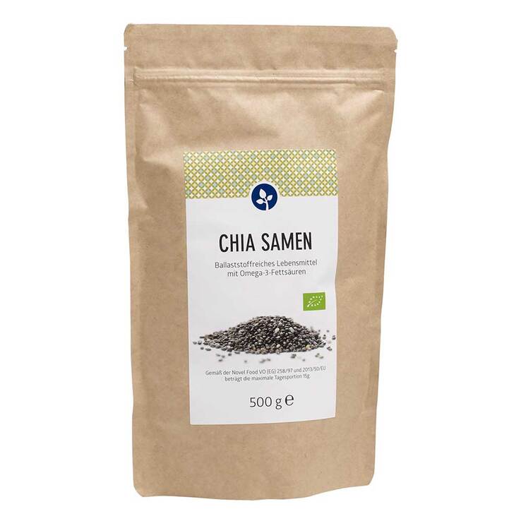 Chia Samen 100% Bio Kerne, 500 g