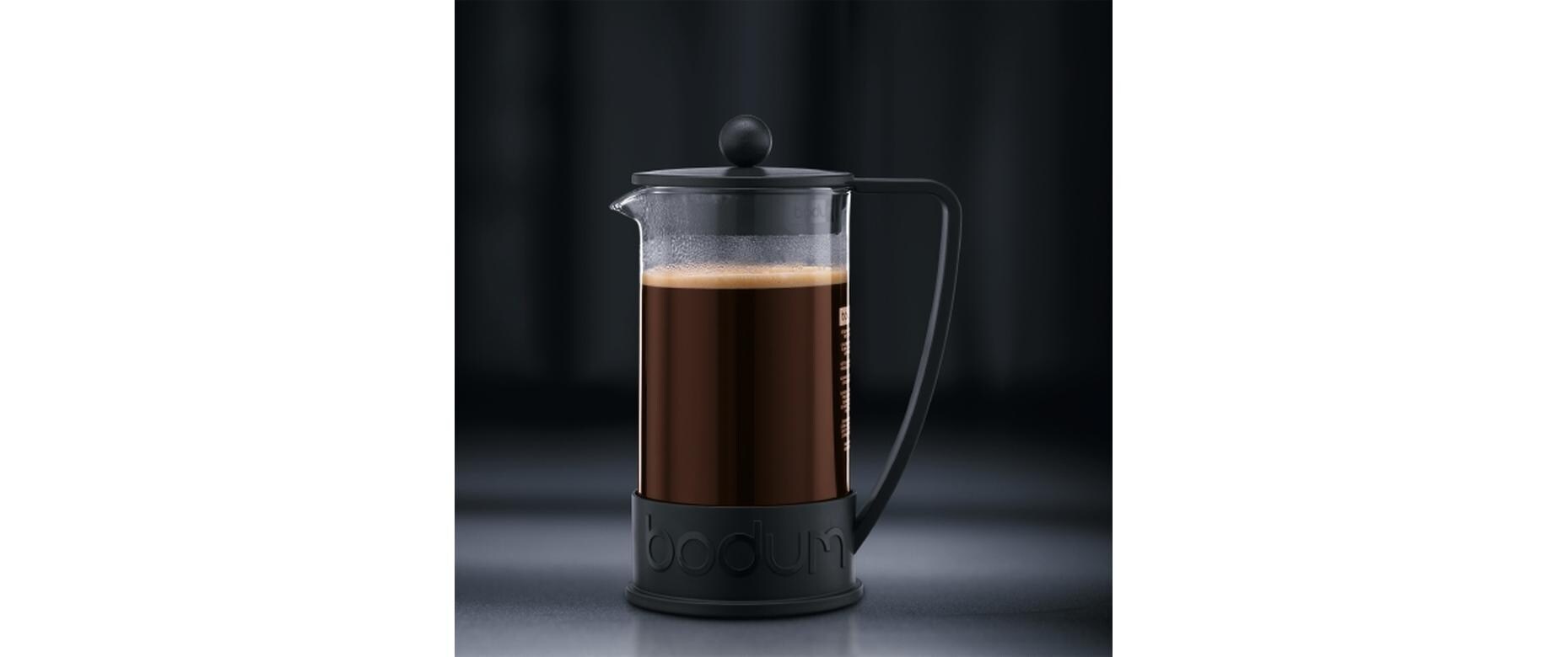 Kaffeebereiter Brazil Schwarz, 1 lFrench-Press-Kaffeebereiter 8 Tassen