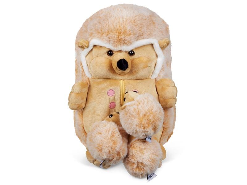 Mamanimals Kuscheltier Mama Igel & Babys Igelmama mit drei kleinen Babys