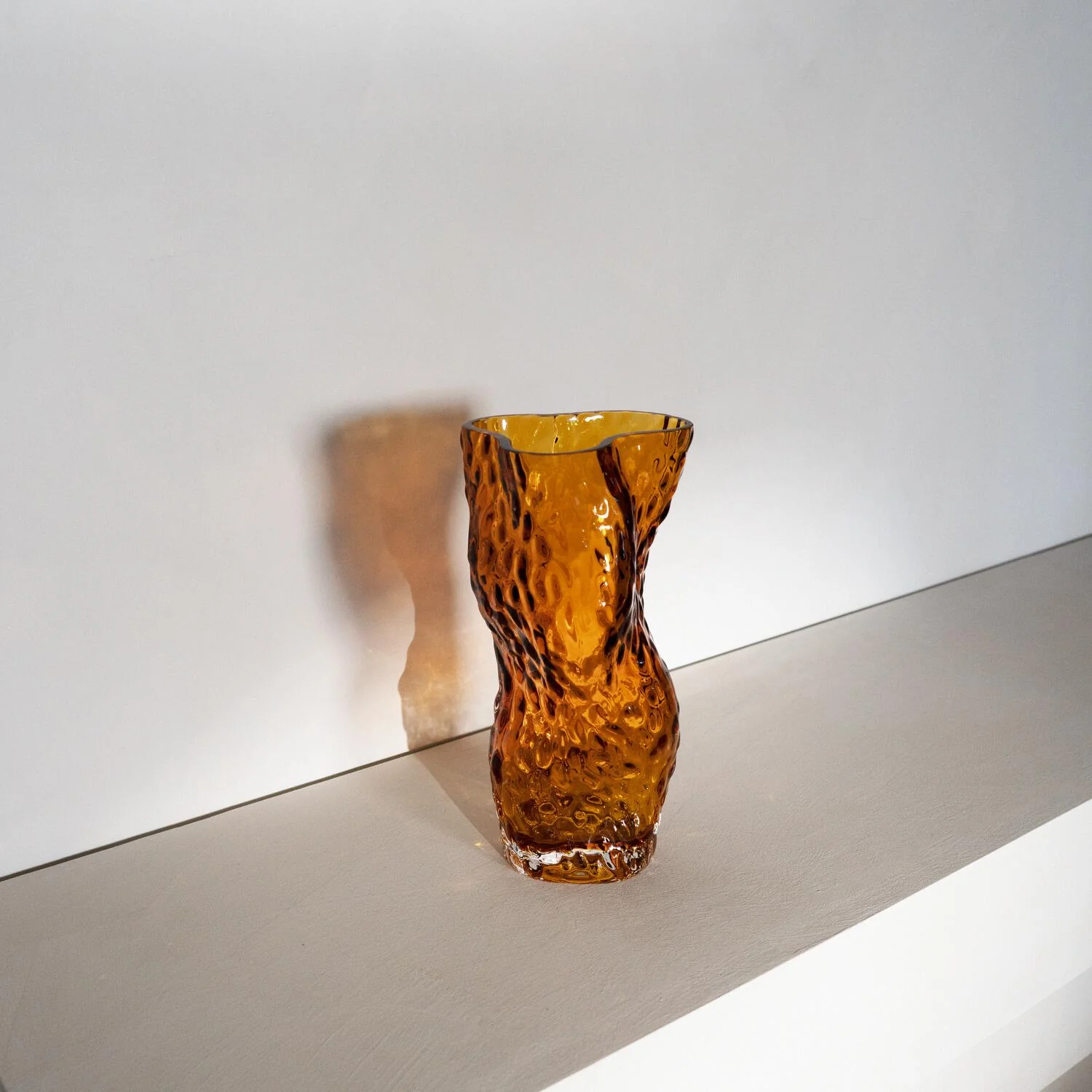 Hein Studio  Ostrea Rock Glass vase - Amber