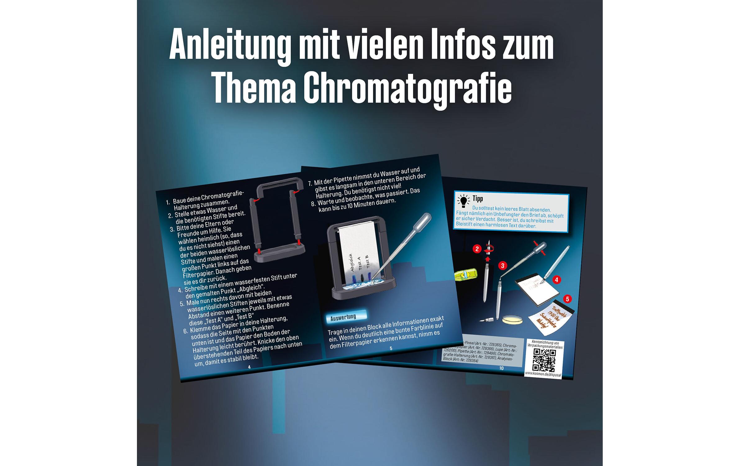Detektivausrüstung Die drei ??? Schrift-Labor (XL-Dose)Cooles Rollenspiel für Kinder