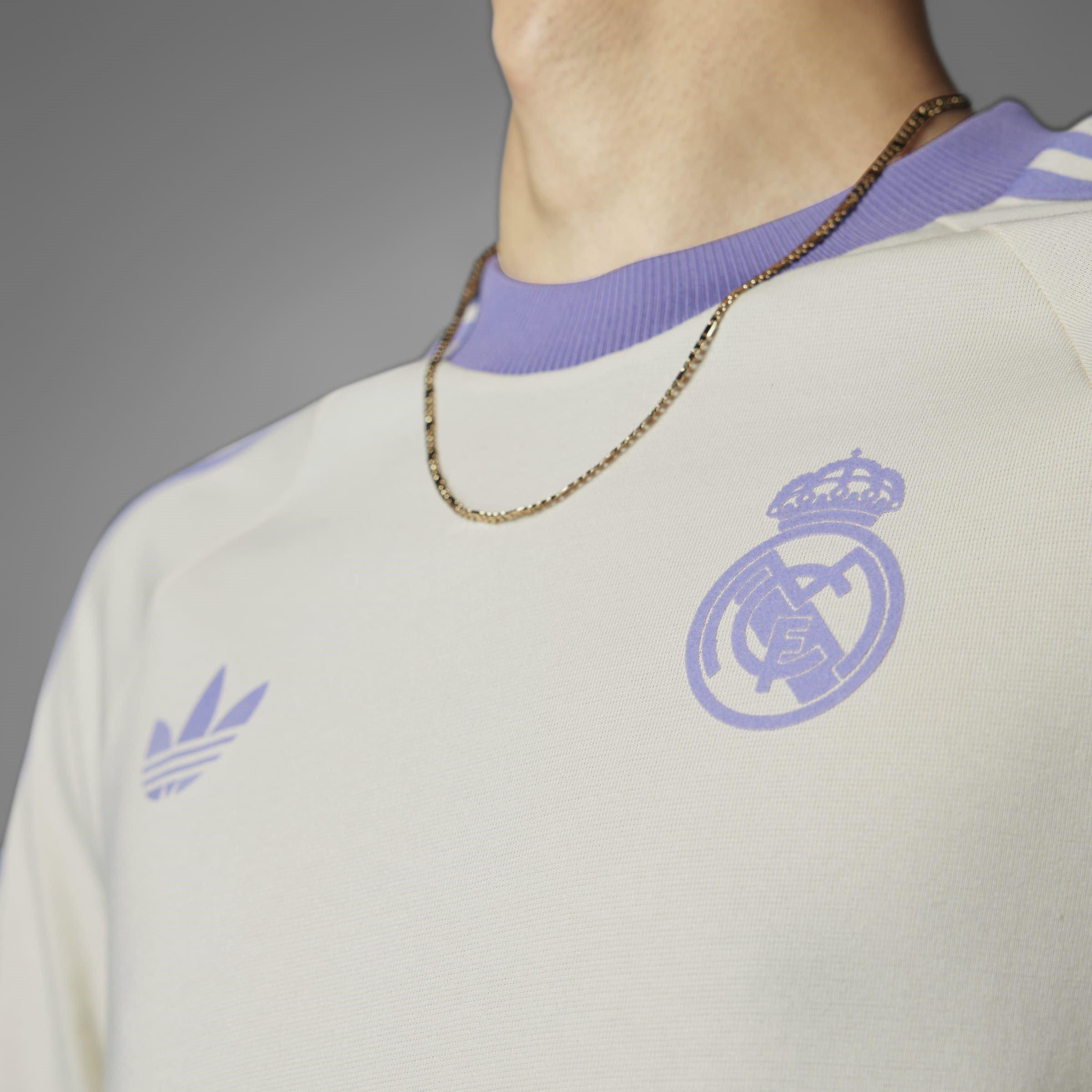 adidas Originals Real Madrid Adicolor Classics 3 Stripes T Shirt Adults