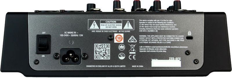 Allen & Heath - ZED-6FX - Analoge Mixer - Met Effecten