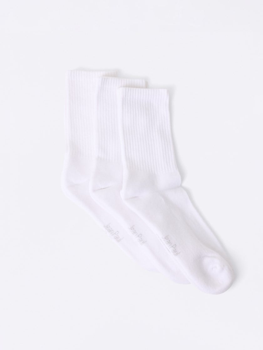 3 pk sportssokker Bright White