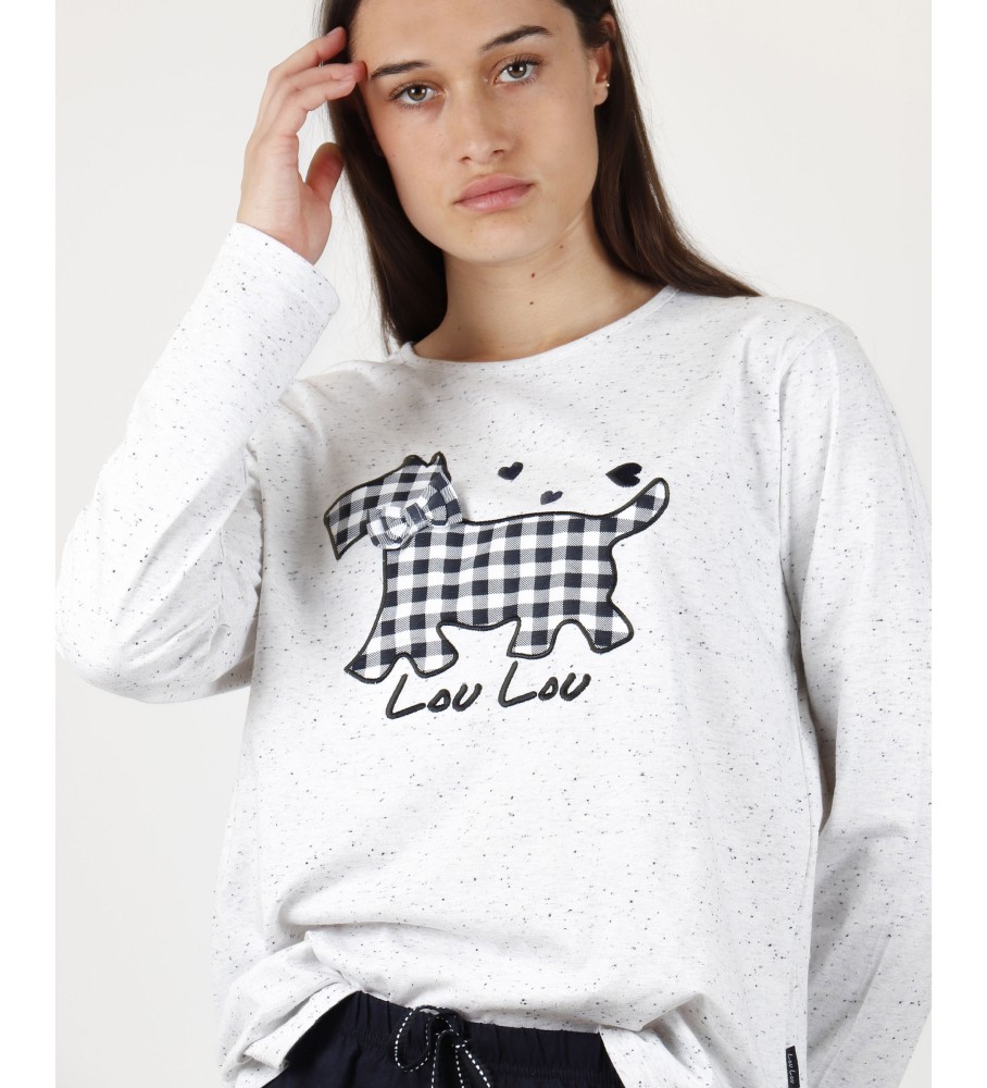 Pijama longo Admas Lou Lou Lovely Marino