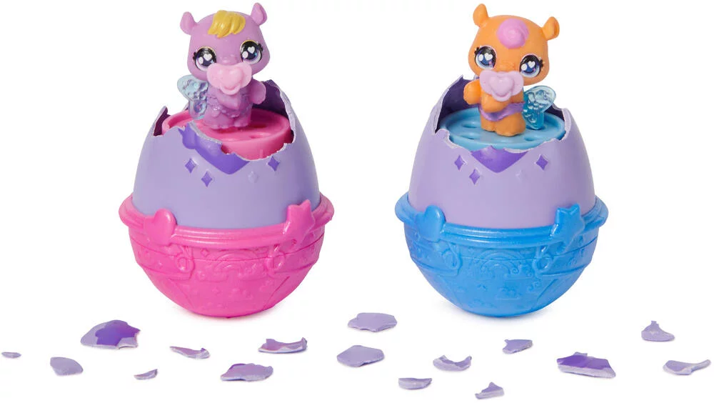 HATCHIMALS - PACK DE 2 HATCHIMALS ET DOUCHE COLOR CHANGE