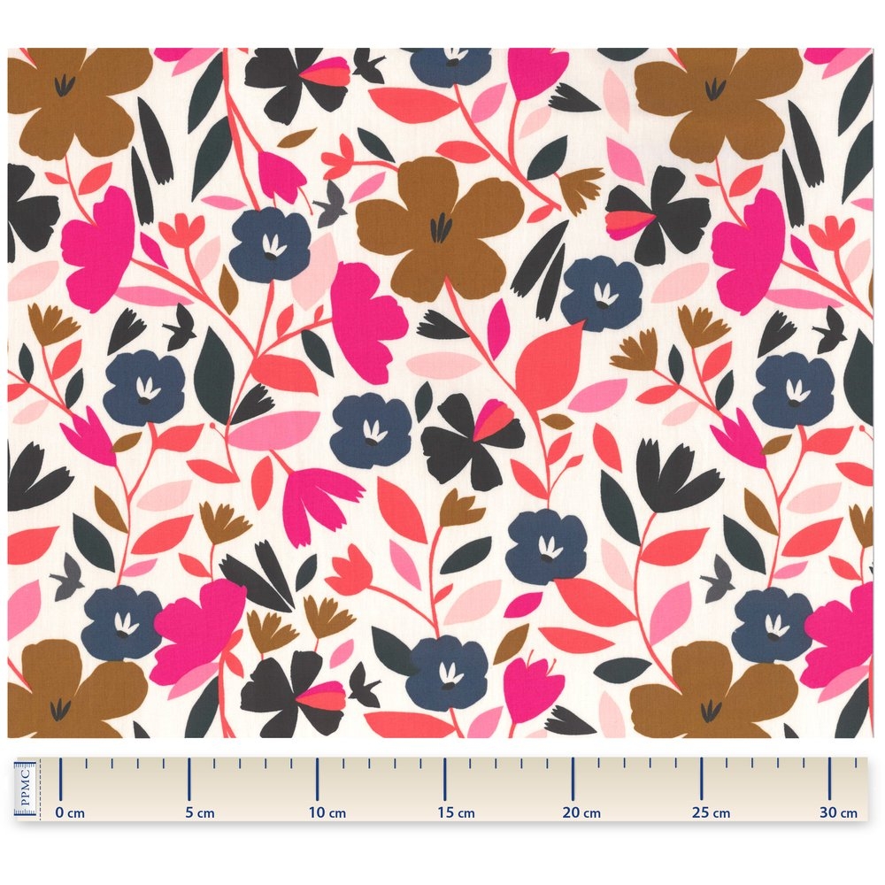 Tissu Voile Champ Floral