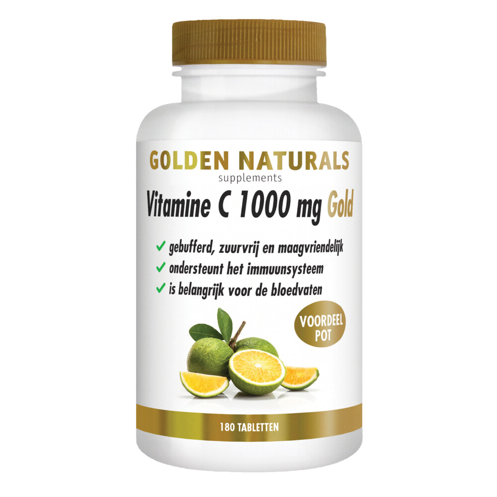 Golden Naturals Vitamine C Gold 1000mg vegan180 tabletten