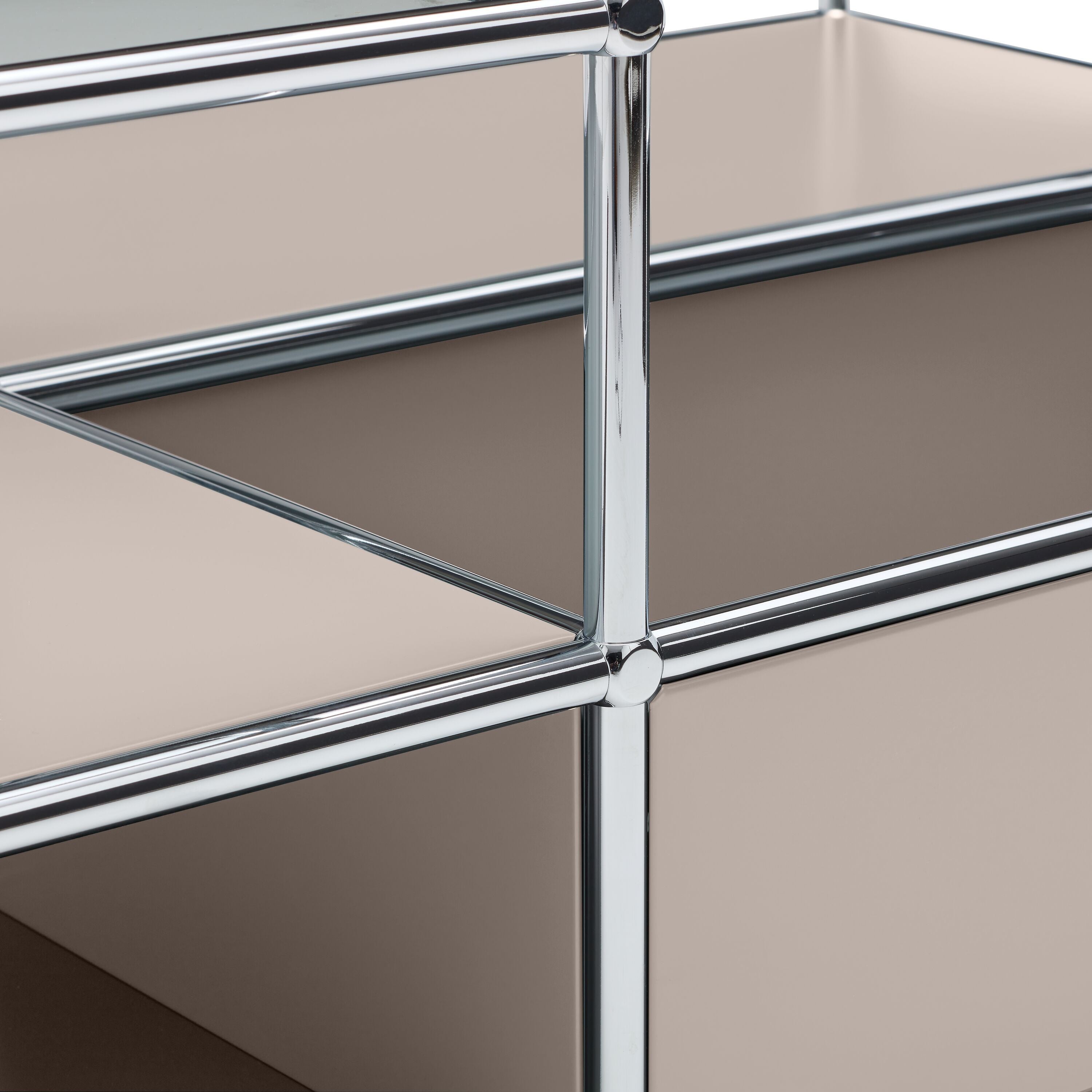 FLEXCUBE Salontisch - Taupe / B: 152.5 cm x T: 77.5 cm x H: 43.5 cm