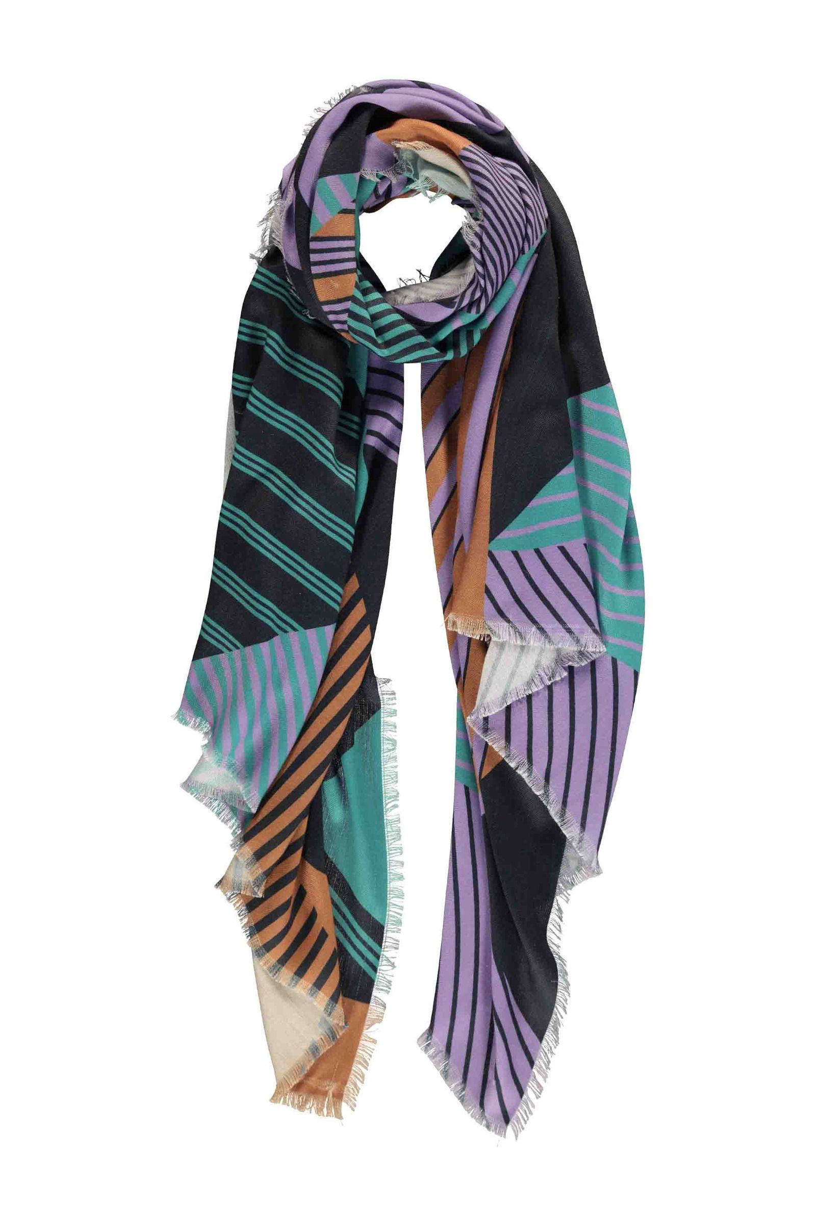 Expresso sjaal met all over print multi
