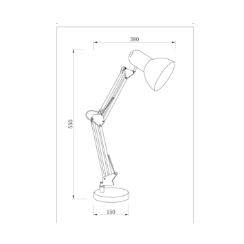 KARWEI bureaulamp Noud zwart