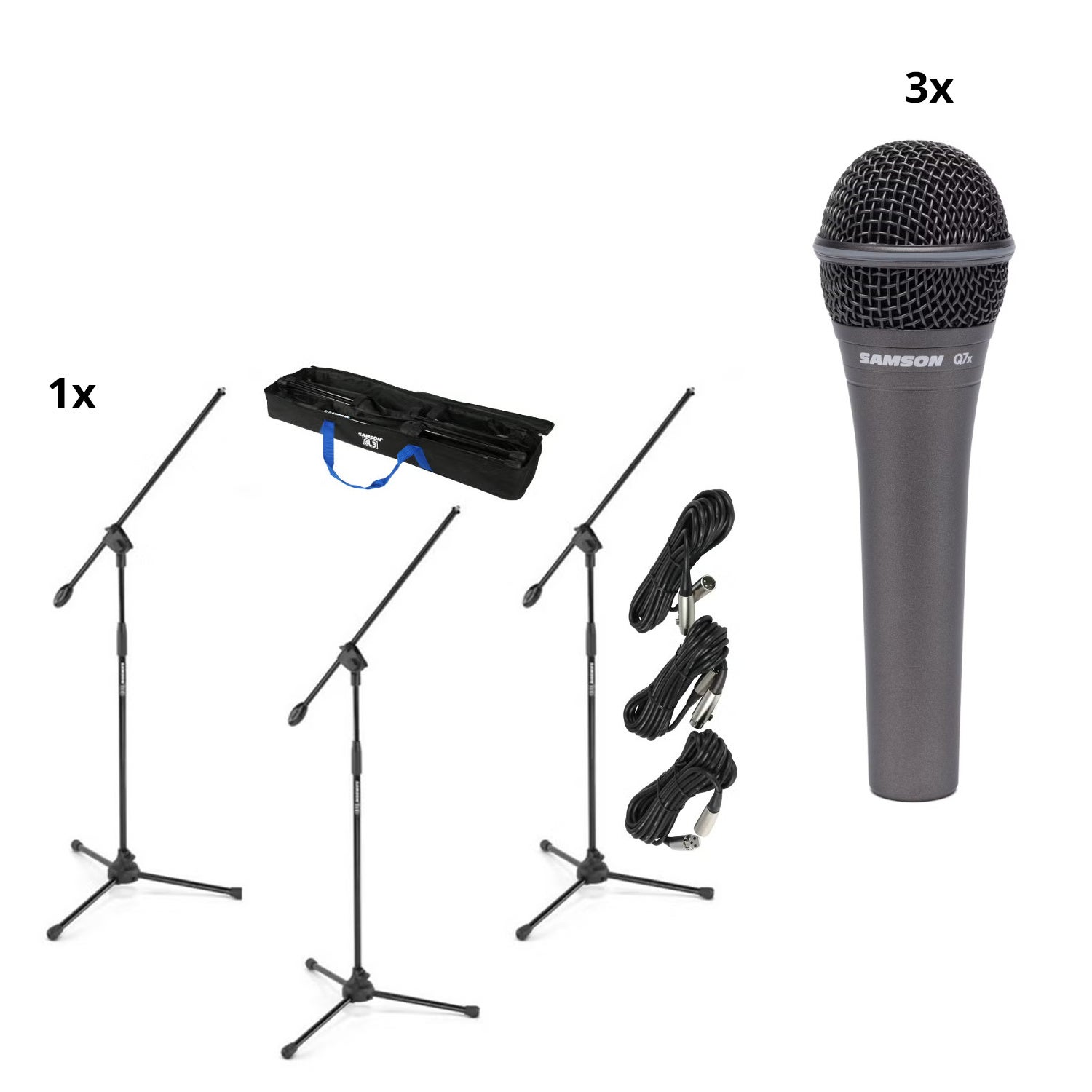 Samson Q7X + BL3VP complete driedelige microfoonset