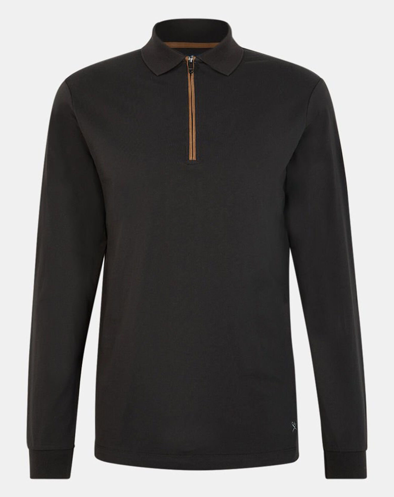 Hackett London Polo Regular Fit zippé noir