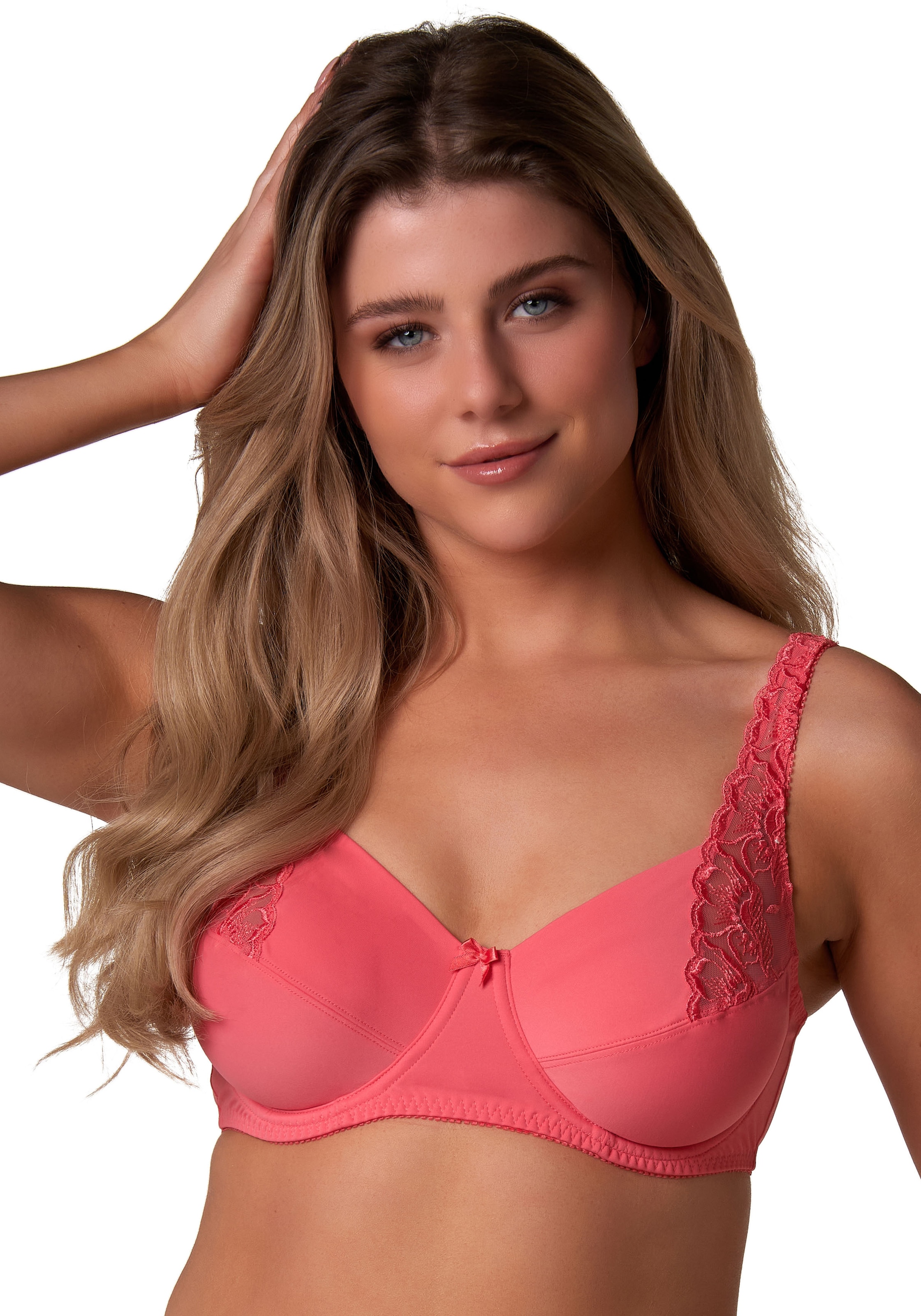 Elbrina Bügel-BH , verstellbare Träger, ohne Schale, mit Bügel, mit Spitze, mit Schleife
