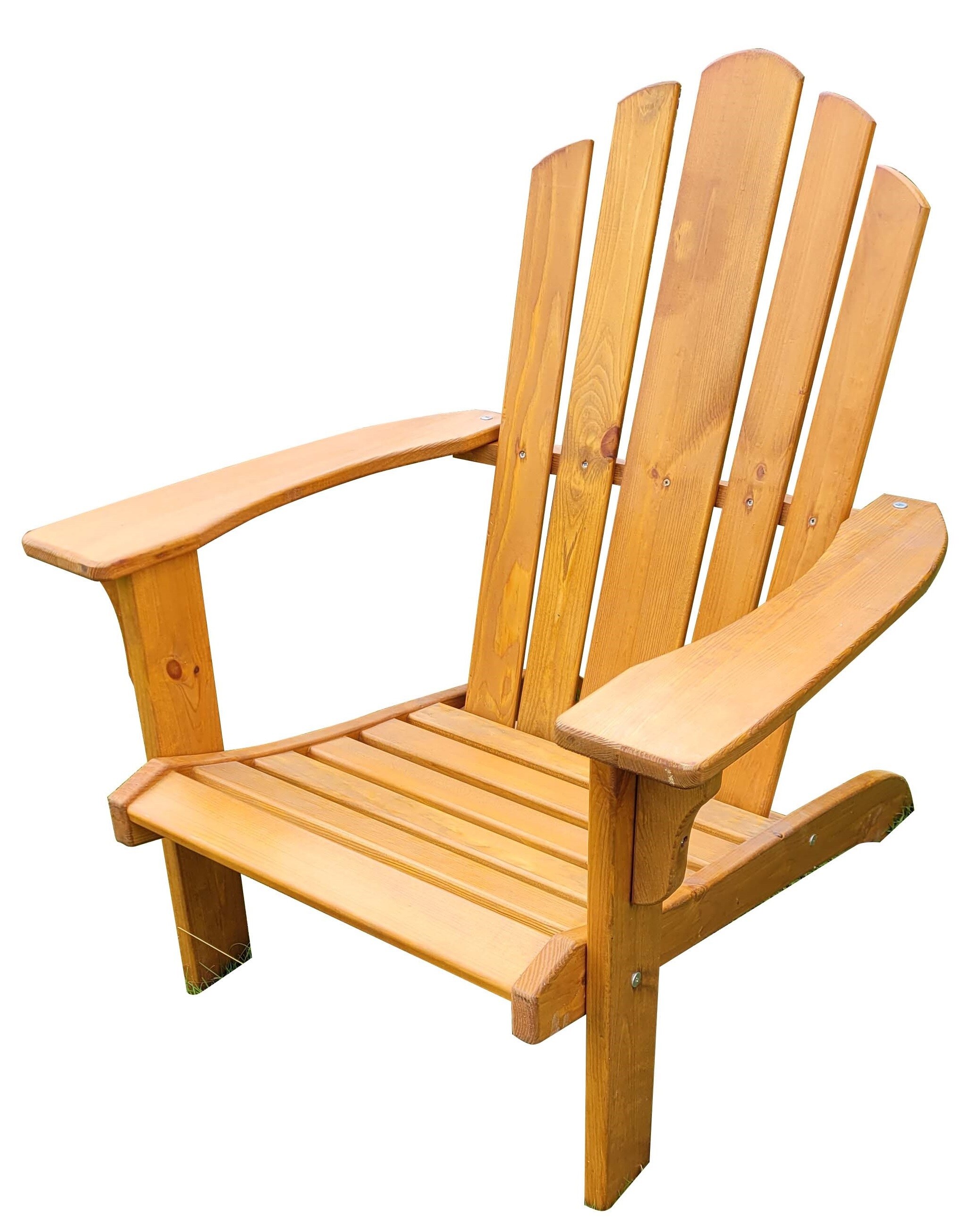 Promadino Set Deckchair mit Fußablage, Newport, honigbraun