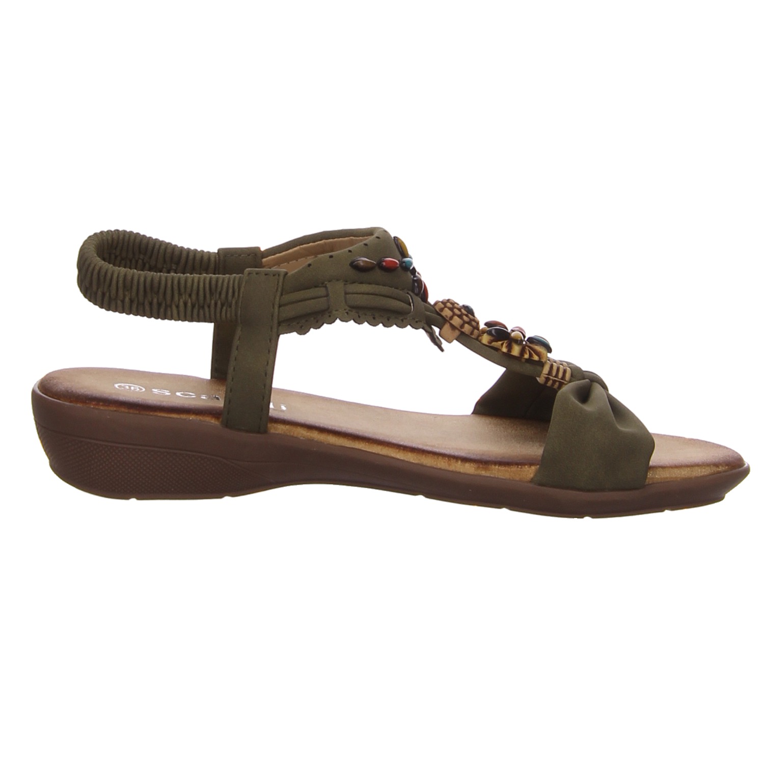Scandi Sandaletten khaki grün