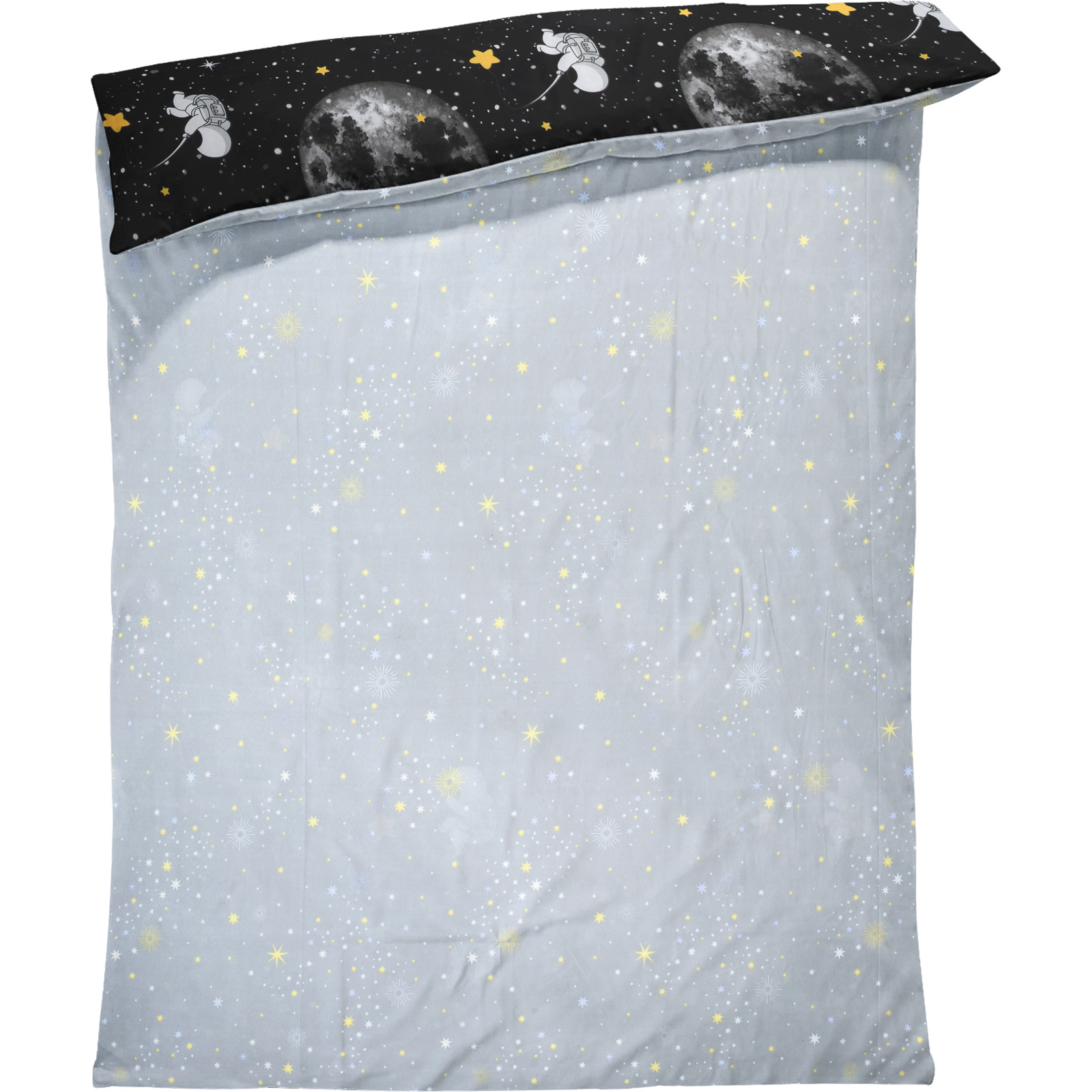 Bettwäsche Micro-Polyester Galaxy universe black