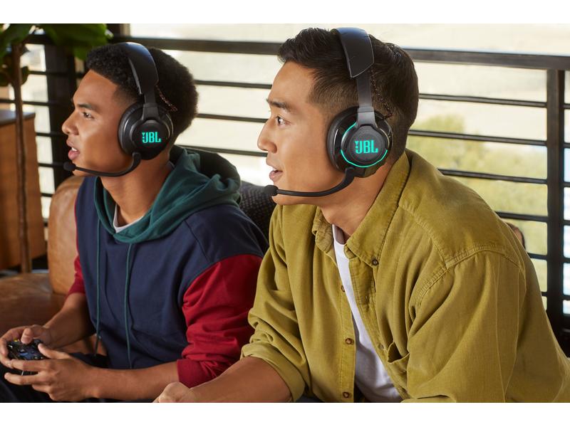 JBL Headset Quantum 810 Wireless Schwarz Kabelloses Over-Ear-Headset mit aktivem Noise-Cancelling und Bluetooth