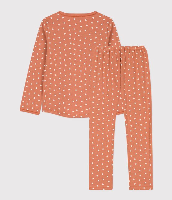 Pyjama cœur petite fille en coton