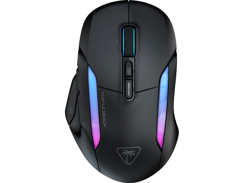 Turtle Beach Gaming-Maus Kone II Air Schwarz Kabellose Präzisionsspielmaus mit einstellbarer DPI, ergonomischem Design und programmierbaren Tasten für ultimative Kontrolle und Komfort beim Spielen