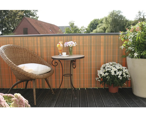 Videx Rügen PVC-inkijkmat, 300 x 90 cm, teak