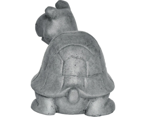 Tuinfiguur schildpad Lafiora 50 x 31,5 x 36,5 cm donkergrijs