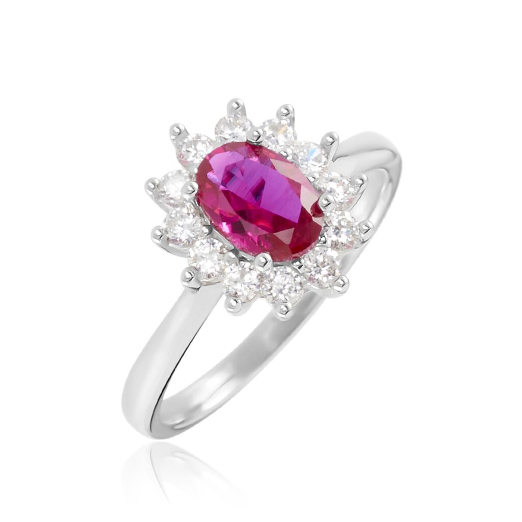 Bague Perez Argent Blanc Oxyde De Zirconium